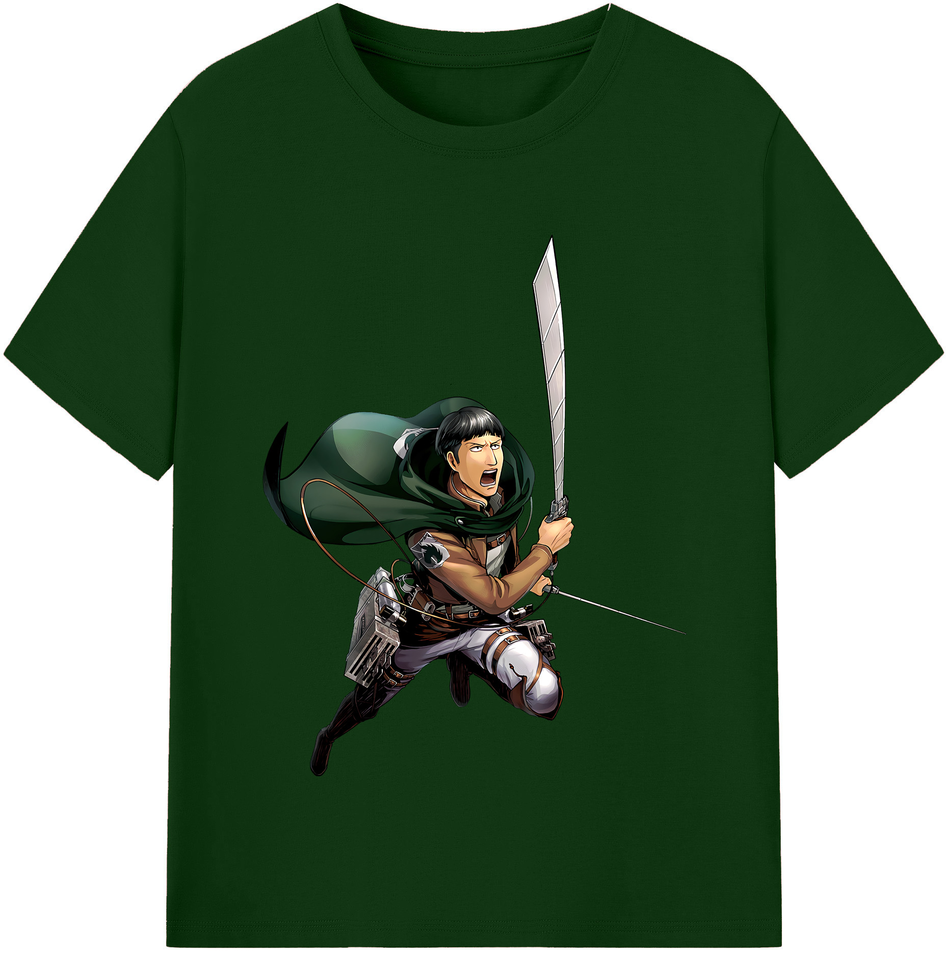 （画像用） 進撃の巨人 Attack on Titan 綿100％半袖Tシャツ（フロントプリント）